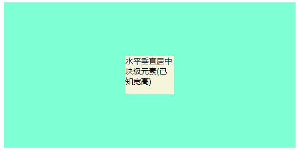 CSS-水平垂直居中